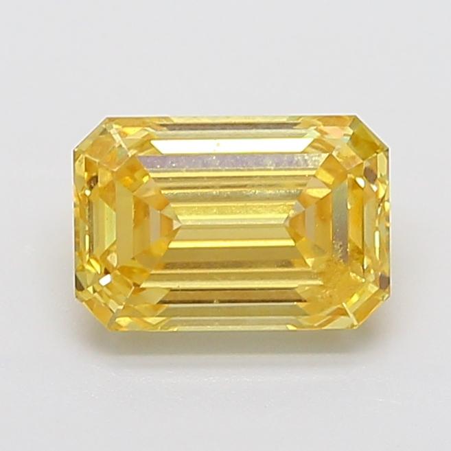 3.55 Ct. Fancy Intense Yellow Emerald Lab Grown Diamond