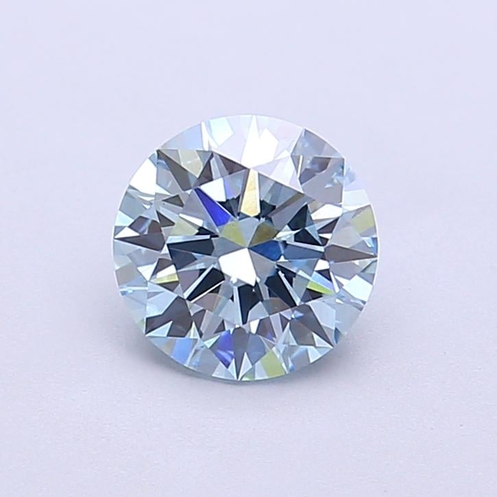 1.08 Ct. Fancy Vivid  Blue Round Lab Grown Diamond