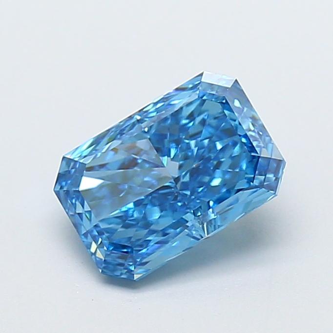 1.67 Ct. Fancy Vivid  Blue Radiant Lab Grown Diamond