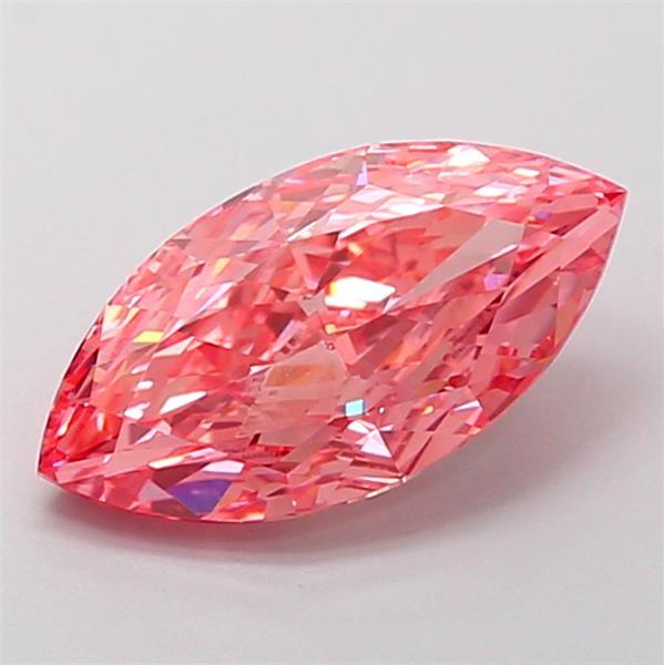 2.03 Ct. Fancy Vivid Pink Marquise Lab Grown Diamond
