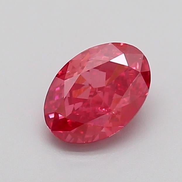 1.13 Ct. Fancy Vivid  Pink Oval Lab Grown Diamond