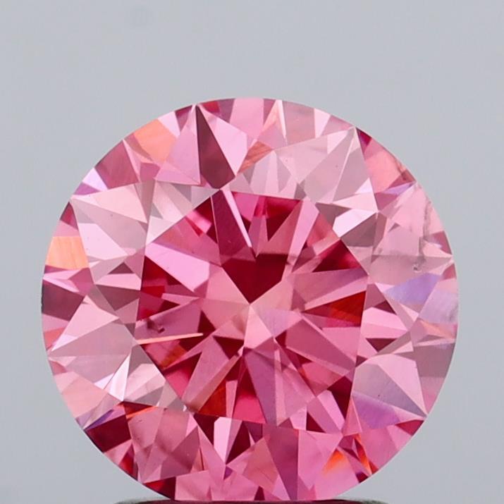 2.00 Ct. Fancy Vivid Pink Round Lab Grown Diamond
