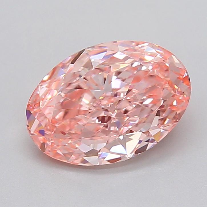 2.18 Ct. Fancy Vivid  Pink Oval Lab Grown Diamond