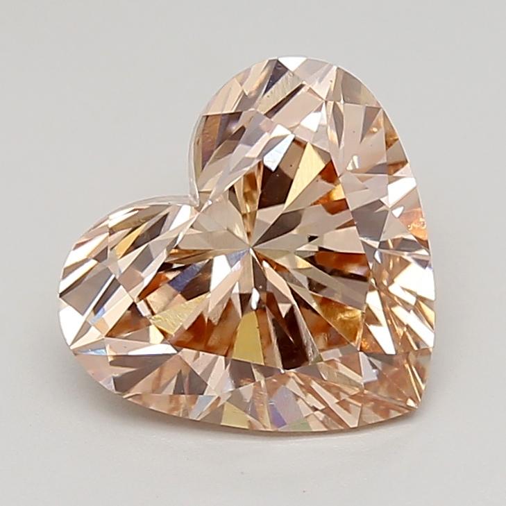 2.99 Ct. Fancy  Brown Heart Lab Grown Diamond
