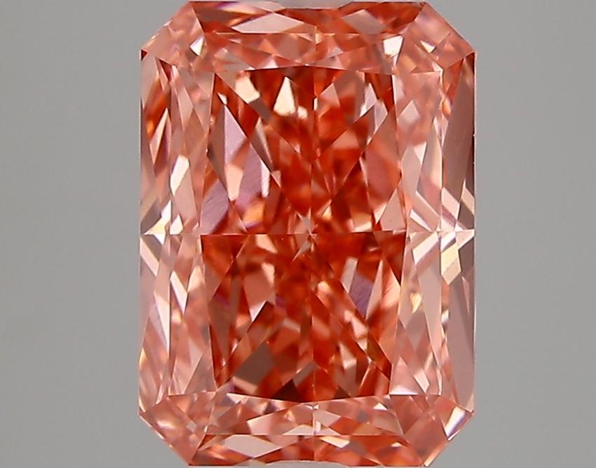 3.23 Ct. Fancy Pink Radiant Lab Grown Diamond