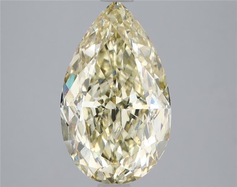 4.06 Ct. Fancy Intense Yellow Pear Lab Grown Diamond