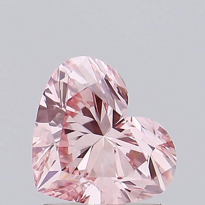 1.24 Ct. Fancy Intense Pink Heart Lab Grown Diamond