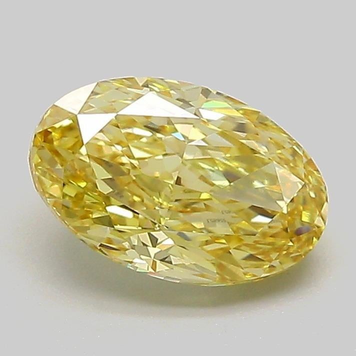 1.43 Ct. Fancy Intense Yellow Oval Lab Grown Diamond