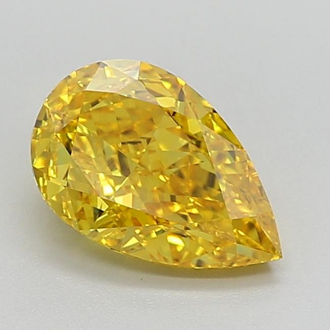 2.05 Ct. Fancy Vivid Yellow Pear Lab Grown Diamond