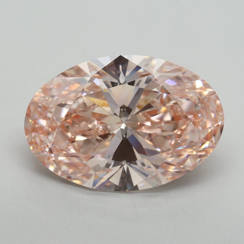 10.55 Ct. Fancy Vivid Pink Oval Lab Grown Diamond
