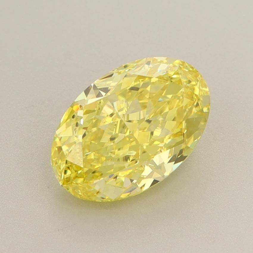 1.74 Ct. Fancy Vivid  Yellow Oval Lab Grown Diamond