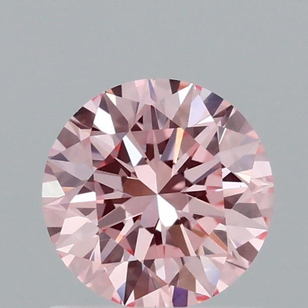 0.99 Ct. Fancy Vivid Pink Round Lab Grown Diamond