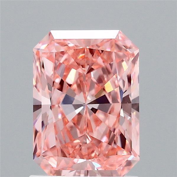 1.51 Ct. Fancy Vivid Pink Radiant Lab Grown Diamond
