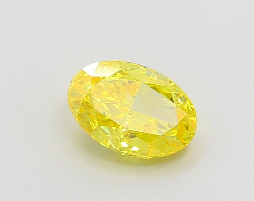 1.5 Ct. Fancy Vivid Yellow Oval Lab Grown Diamond