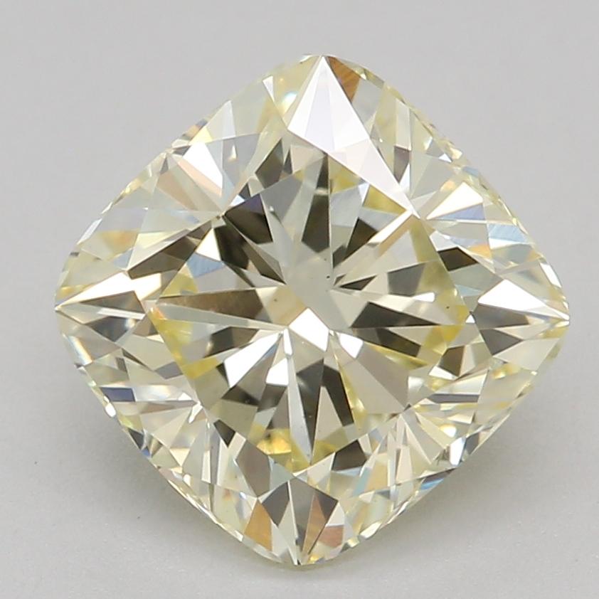 1.57 Ct. Fancy Light Yellow Cushion Lab Grown Diamond