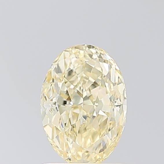 1.08 Ct. Fancy Light Yellow Oval Lab Grown Diamond
