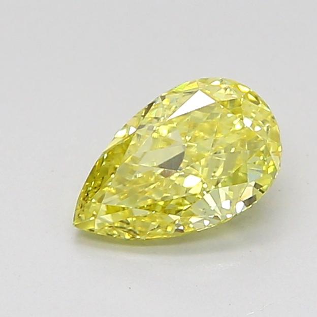 0.78 Ct. Fancy Intense Yellow Pear Lab Grown Diamond