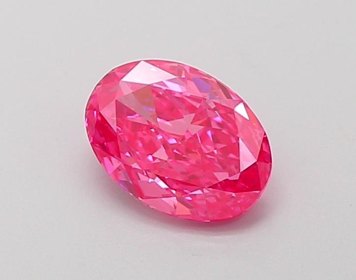 1.03 Ct. Fancy Vivid  Pink Oval Lab Grown Diamond