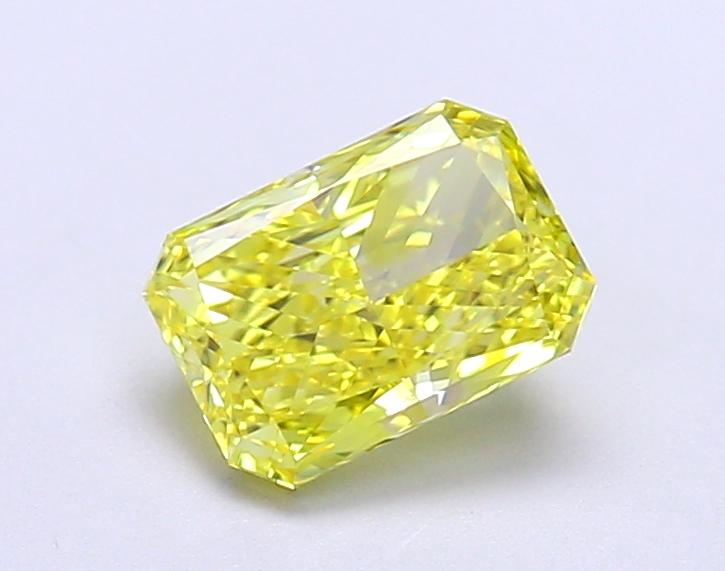 1.12 Ct. Fancy Vivid  Yellow Radiant Lab Grown Diamond