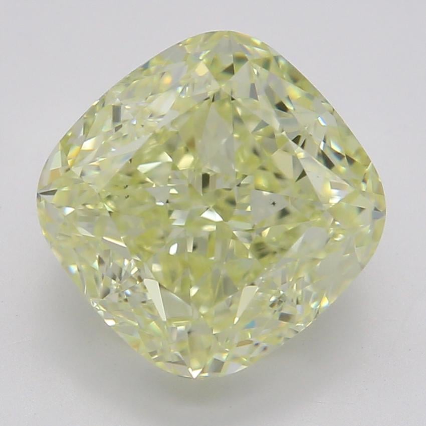 2.54 Ct. Fancy Light Yellow Cushion Diamond
