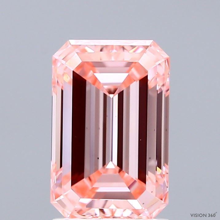 2.03 Ct. Fancy Intense Pink Emerald Lab Grown Diamond