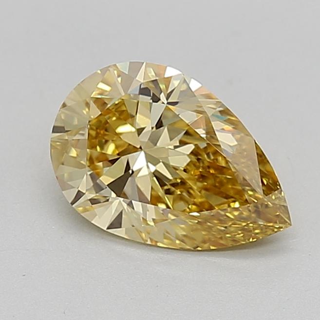 1.54 Ct. Fancy Intense  Yellow Pear Lab Grown Diamond