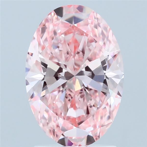 2.03 Ct. Fancy Vivid Pink Oval Lab Grown Diamond