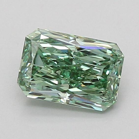 1.04 Ct. Fancy Vivid Green Radiant Lab Grown Diamond