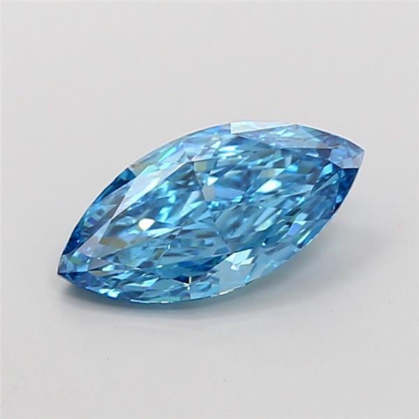 1.49 Ct. Fancy Vivid  Blue Marquise Lab Grown Diamond