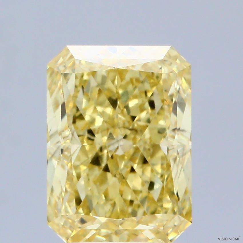 2.61 Ct. Fancy Vivid Yellow Radiant Lab Grown Diamond