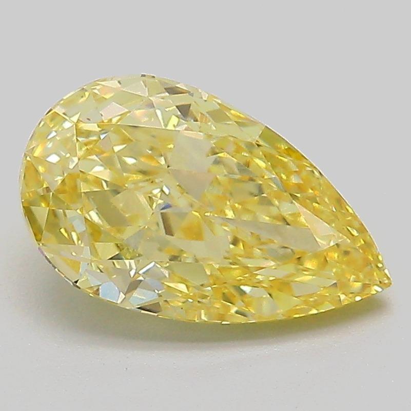 2.03 Ct. Fancy Intense  Yellow Pear Lab Grown Diamond