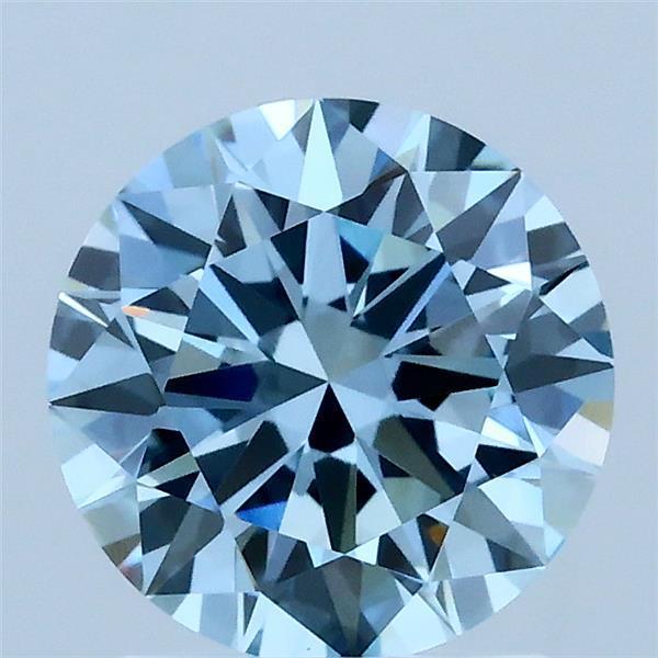 1.70 Ct. Fancy Vivid Blue Round Lab Grown Diamond