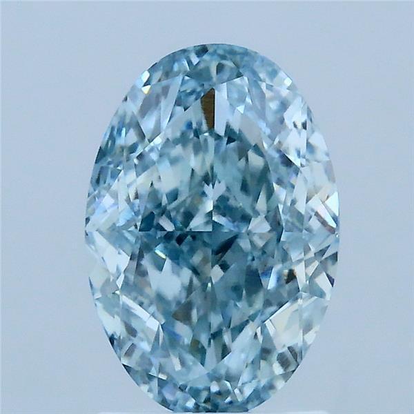2.12 Ct. Fancy Blue Oval Lab Grown Diamond