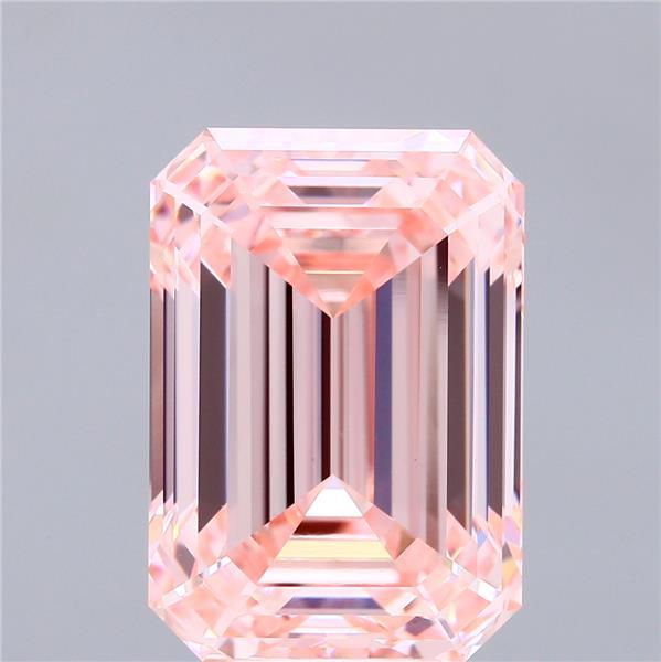 10.56 Ct. Fancy Intense Pink Emerald Lab Grown Diamond
