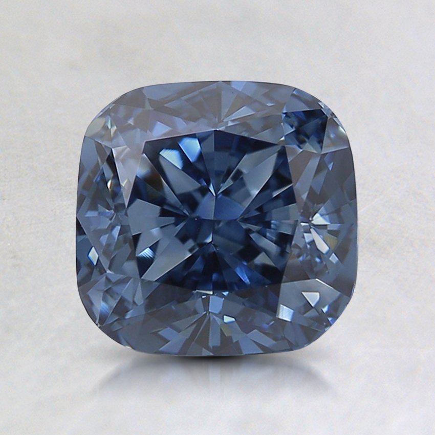 1.70 Ct. Fancy Deep Blue Cushion Lab Grown Diamond
