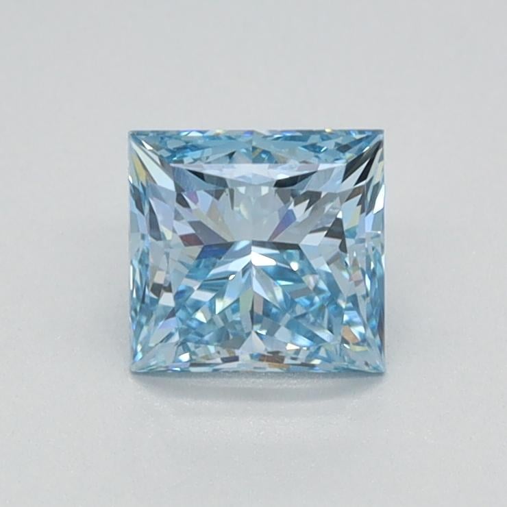 0.72 Ct. Fancy Intense Blue Princess Lab Grown Diamond