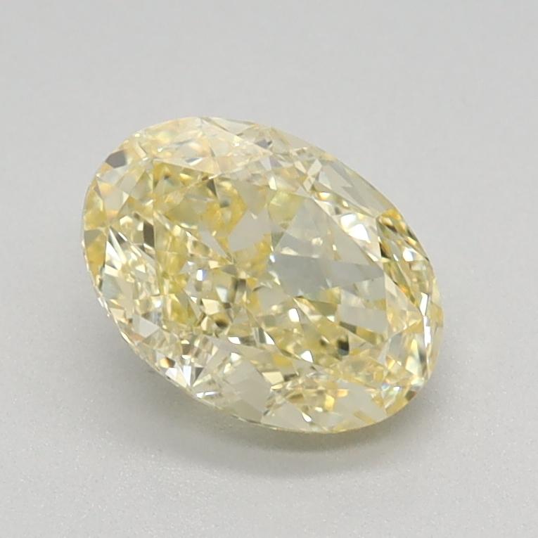0.88 Ct. Fancy Yellow Oval Lab Grown Diamond