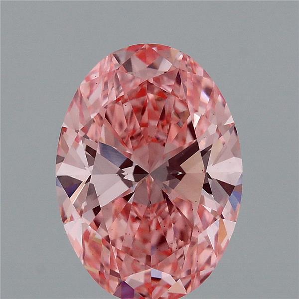 1.66 Ct. Fancy Vivid Pink Oval Lab Grown Diamond