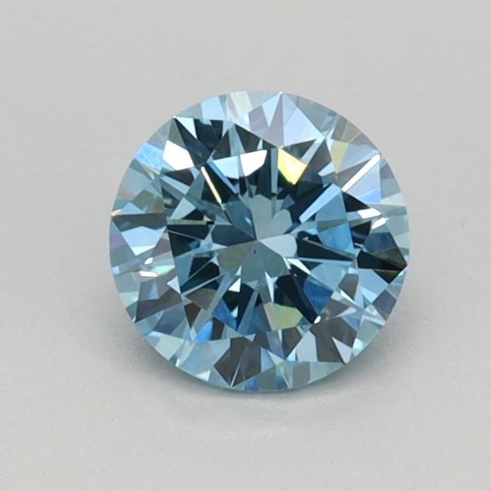 0.48 Ct. Fancy Vivid Blue Round Lab Grown Diamond