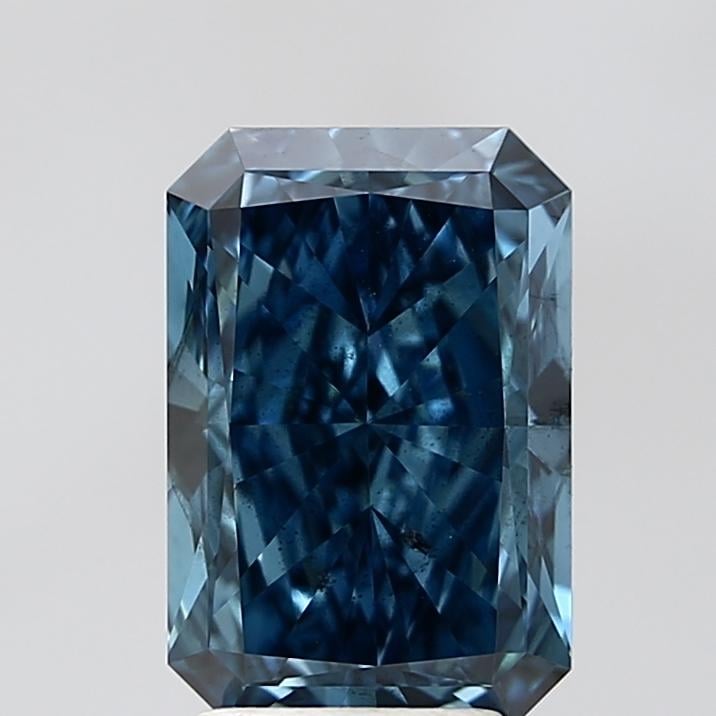 3.09 Ct. Fancy Vivid Blue Radiant Lab Grown Diamond