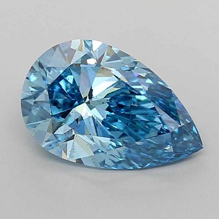 2.04 Ct. Fancy Vivid  Blue Pear Lab Grown Diamond