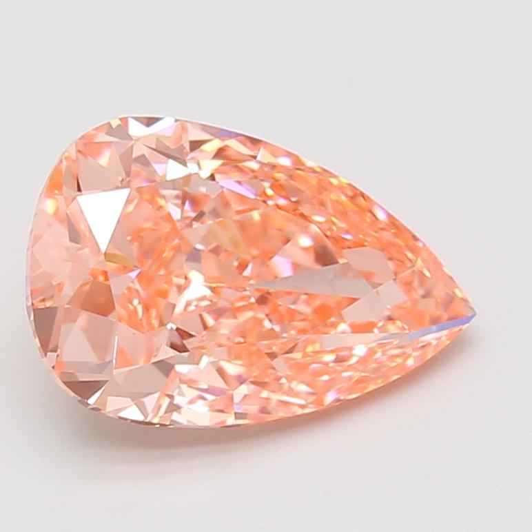 3.06 Ct. Fancy Vivid Pink Pear Lab Grown Diamond
