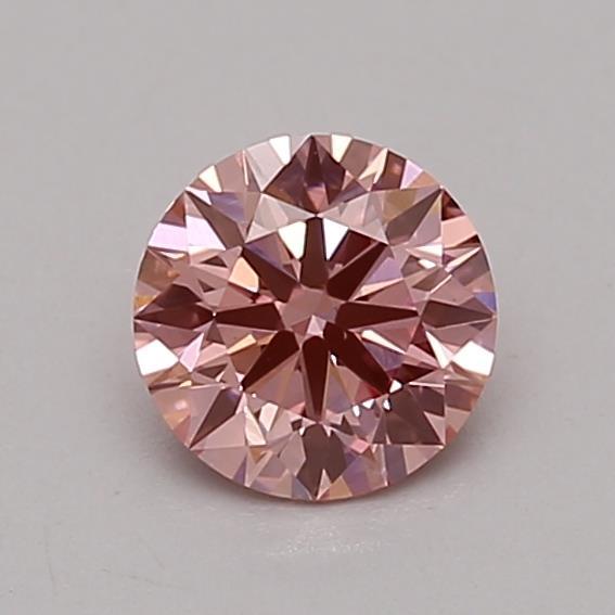 0.55 Ct. Fancy Vivid Pink Round Lab Grown Diamond
