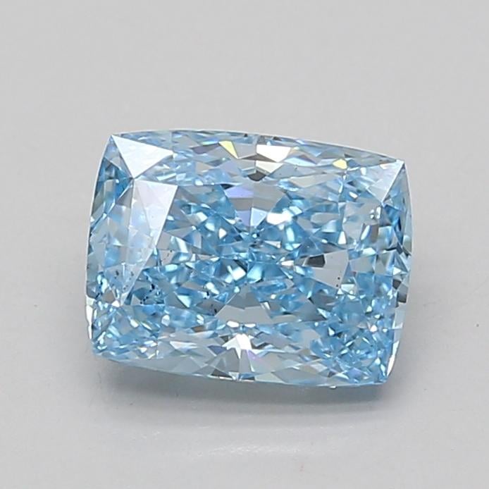 2.09 Ct. Fancy Vivid Blue Cushion Lab Grown Diamond