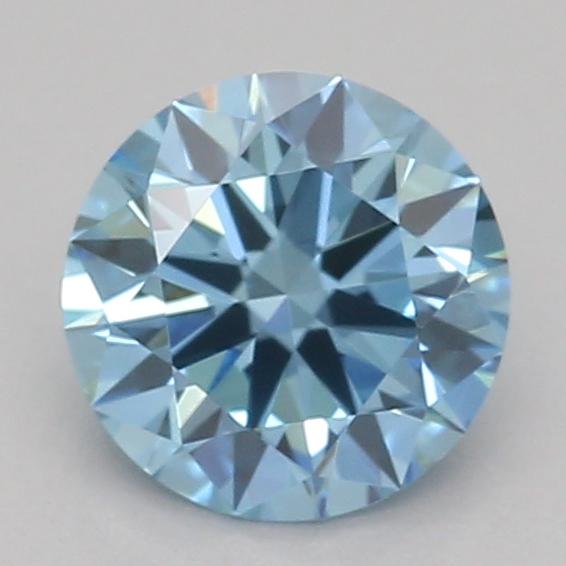 0.50 Ct. Fancy Vivid Blue Round Lab Grown Diamond