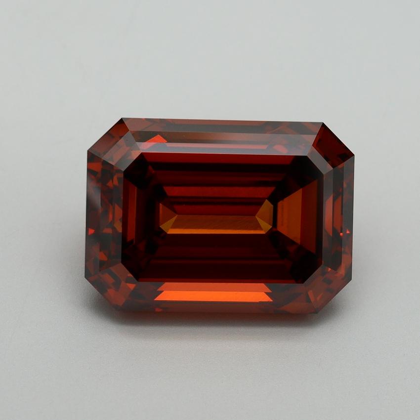10.02 Ct. Fancy Vivid Orange Emerald Lab Grown Diamond