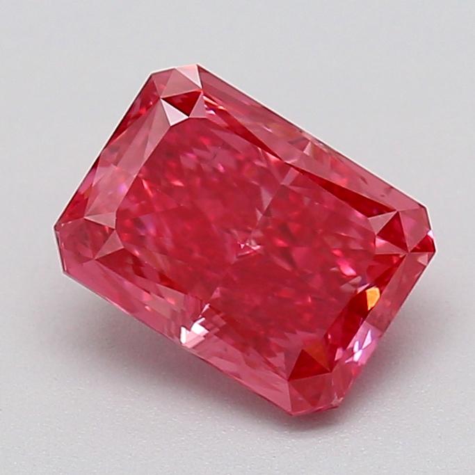 1.01 Ct. Fancy Vivid Pink Radiant Lab Grown Diamond