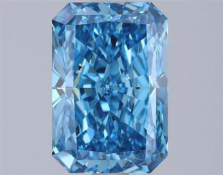 2.09 Ct. Fancy Vivid Blue Radiant Lab Grown Diamond