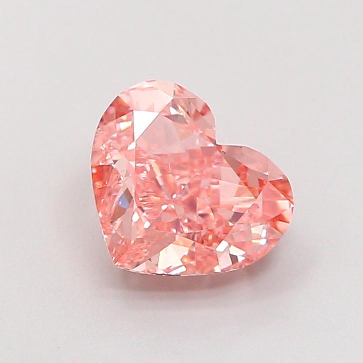 1.90 Ct. Fancy Intense  Pink Heart Lab Grown Diamond