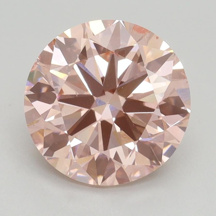 2.50 Ct. Fancy Intense Pink Round Lab Grown Diamond